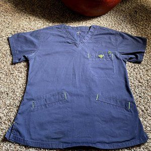 assortment of scubs/ multiple brands mostly blue shades and one grey